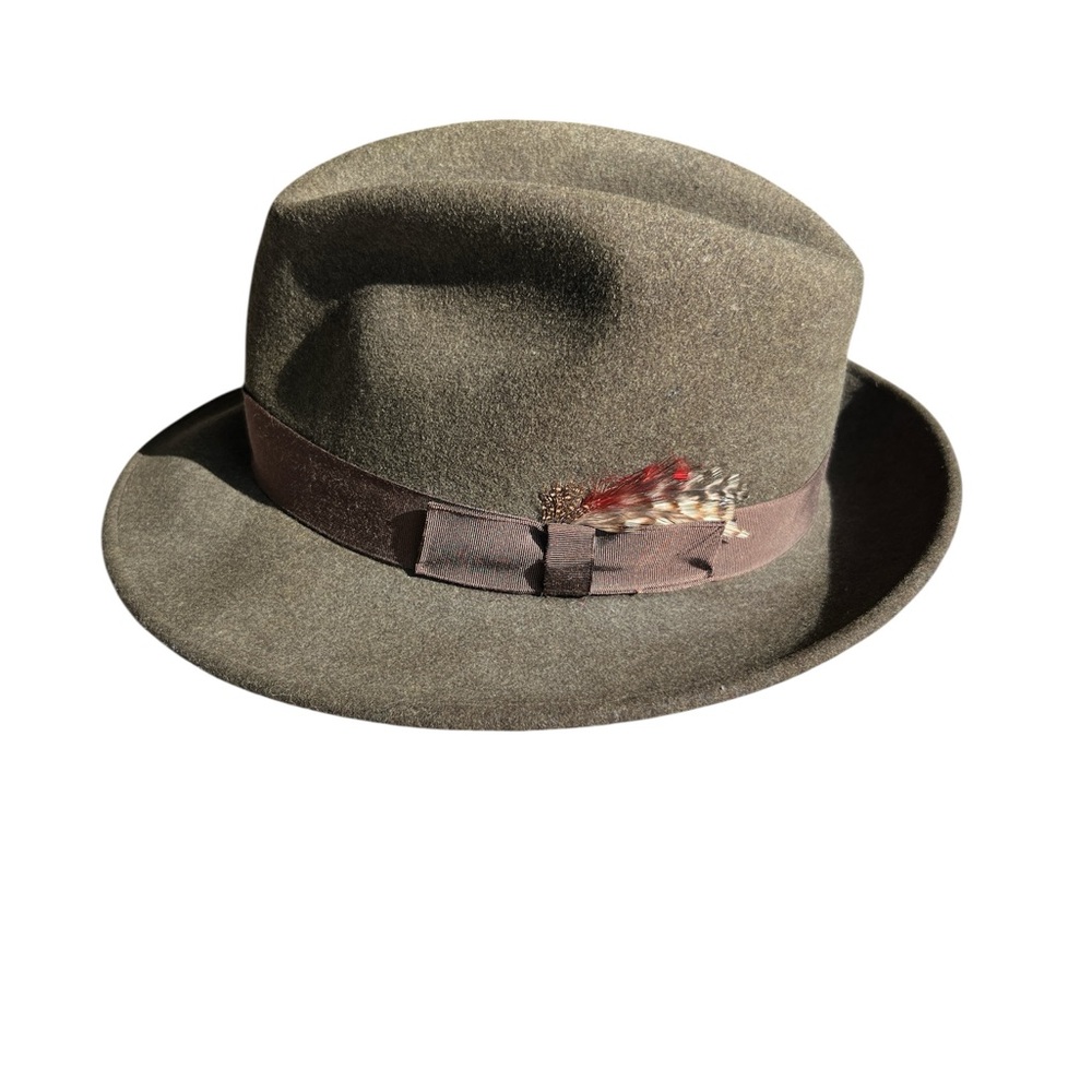 Pendleton olive green 100% virgin Wool pandora hat